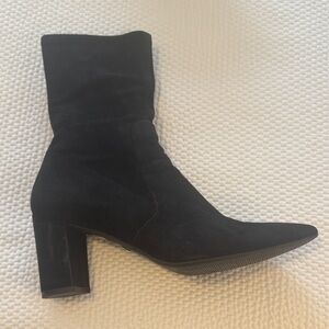 Stuart Weitzman Black Suede Women's Ankle Boots